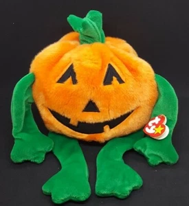 TY 1999 PUMKIN the HALLOWEEN PUMPKIN BEANIE BUDDY - MINT with MINT TAGS - Picture 1 of 7