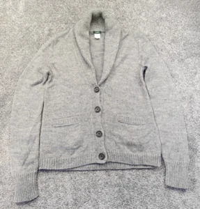 WOMENS J.CREW ALPACA / MERINO WOOL BLEND CARDIGAN SMALL CHEST 28"-30" GREY - Picture 1 of 17