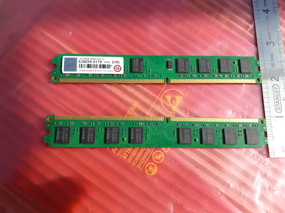 1 stick of low profile  2GB RAM TRANSCEND  DDR2-533MHZ Unbuffered non-ecc - Image 1 of 1