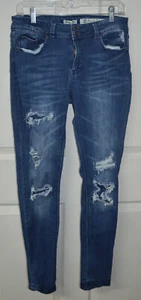 Indigo Rein Fußkettchen Damen Skinny zerrissen Jeans blau Junior Größe 13 - Bild 1 von 7