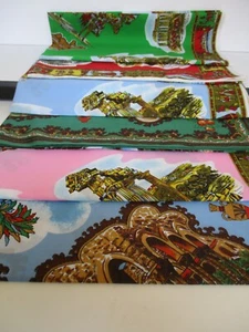 FOULARD POLIESTERE STAMPATO SICILIA COLORI ASSORTITI ANNI '90 - Bild 1 von 2