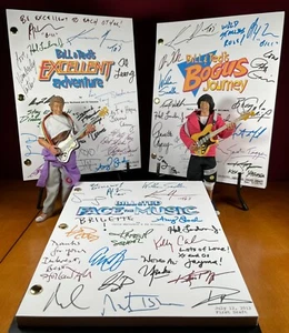 Bill & Teds Excellent Adventure Trilogy Scripts signed - Autogramm Reprints - Bild 1 von 12