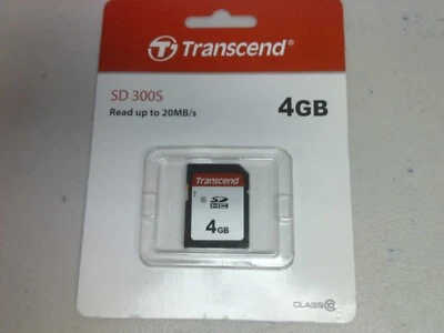 Transcend 4GB 300S Class 10 SDHC Secure Digital Memory Card - Image 1 of 3