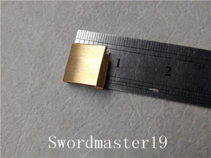 One Custom Made Brass Habaki Saya Sleeve for Japanese Katana Wakizashi Tanto - Picture 1 of 21
