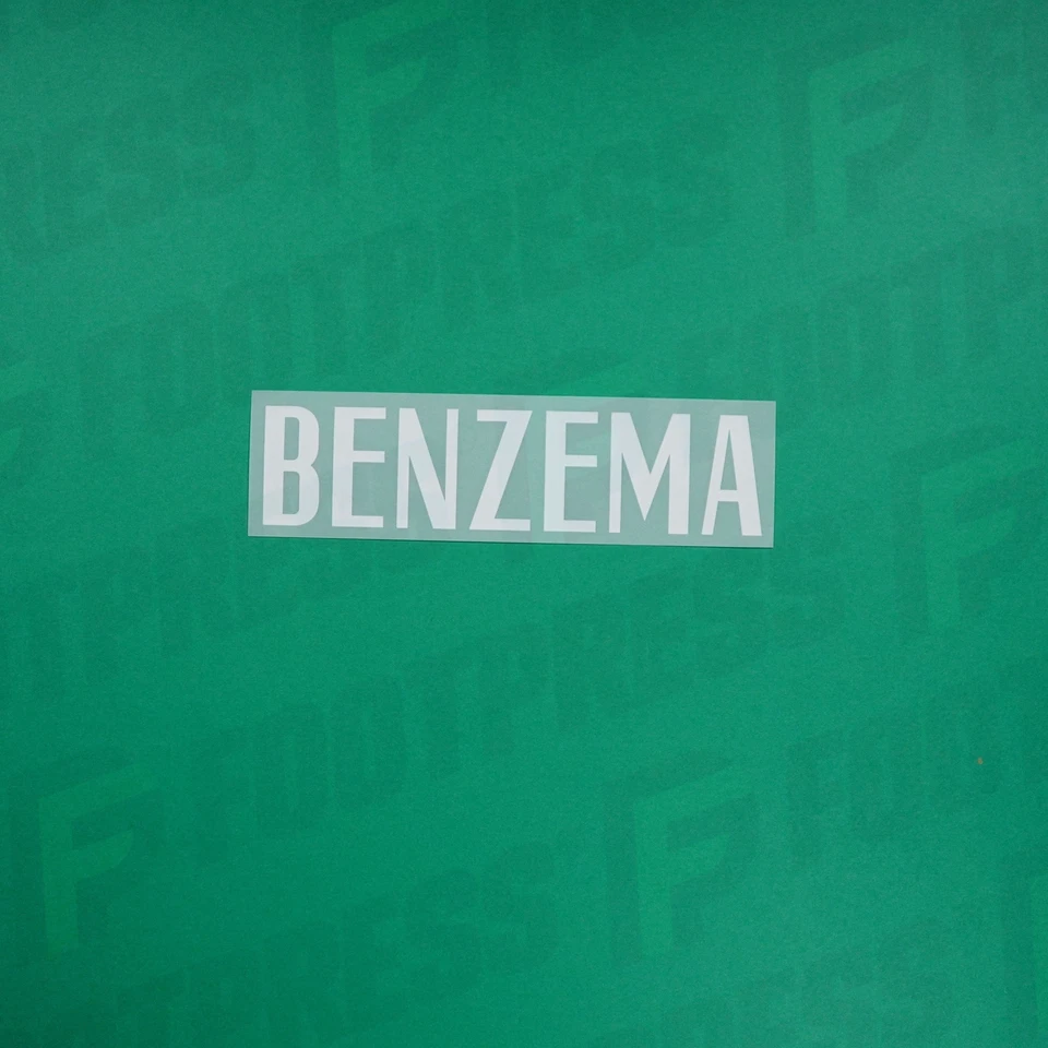 Flocage Officiel - France ENFANT, Lettres Benzema, 2020, Home JUNIOR, Blanc - Photo 1/1