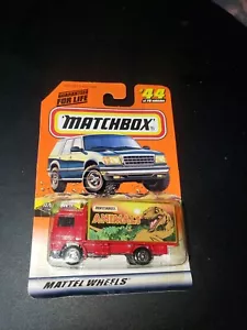 1998 MATCHBOX ANIMALS SERIES #44 VOLVO CONTAINER TRUCK new on card!!!! - Picture 1 of 2