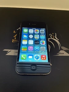 Apple iPhone 4 - 8 Go - Noir (Désimlocké) (CA) Testé - Fonctionne - Photo 1 sur 8