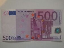500 Euro Bank note 2002 - X 049 Series Germany very clean signed by Trichet