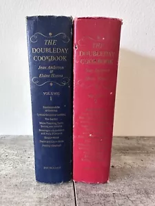 Vintage 1975 The Doubleday Cookbook Vol 1 & 2 Contemporary Anderson Hanna - Picture 1 of 20