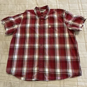Carhartt Hemd Gr. 2XL Kurzarm Button Down rot kariert Relaxed Fit Workwear - Bild 1 von 16