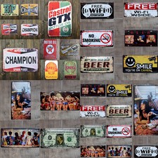 Vintage Tin Metal Sign Poster Plaque Bar Pub Club Wall Vintage Home Decor Retro