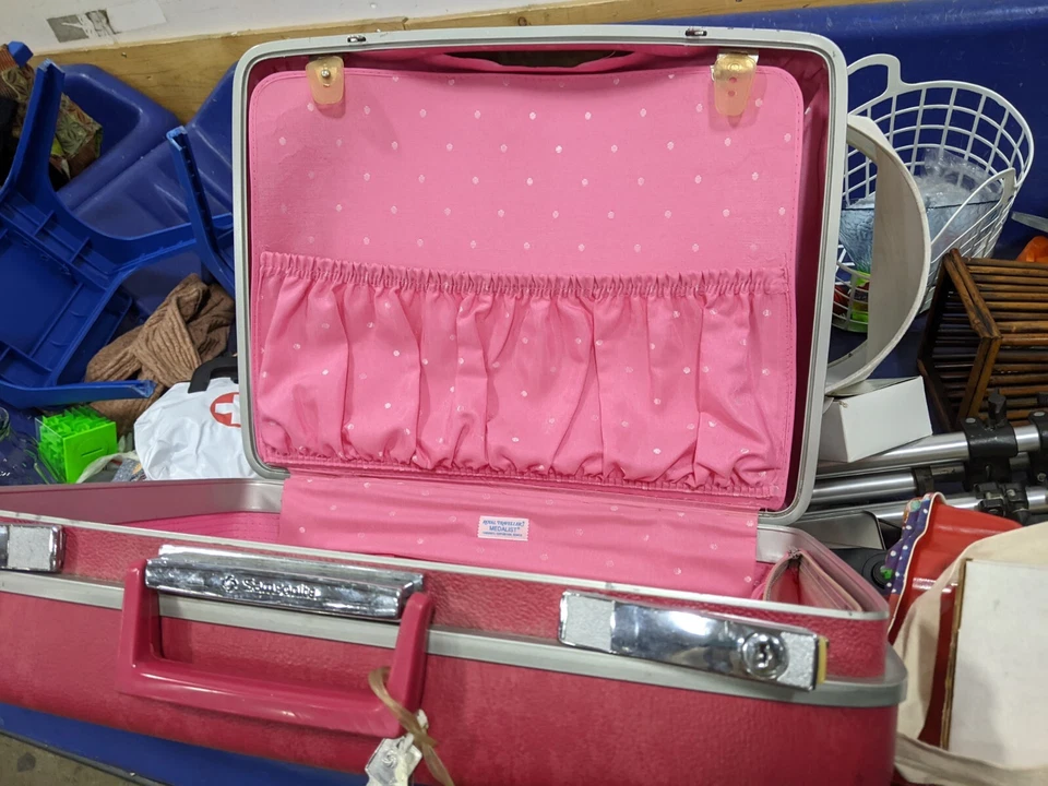 Equipaje de colección Samsonite Silhouette rosa Barbie champán leer descripción con etiquetas Foto 1 de 1