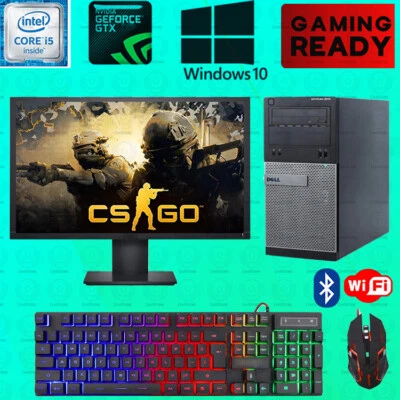 CS:GO Gaming Dell i5 Desktop PC Computer SSD Nvidia GTX 750 Ti Win 10 8GB - Image 1 of 4