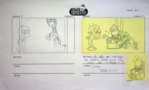 Ape Escape TV SERIES 2009 Hand Drawn Production Storyboard Page #WW - Picture 1 of 2