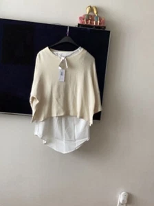Neu mit Etikett 295 $ Derek Lam weißes ärmelloses Top und Bluse aus 100 % Baumwolle neu mit Etikett Größe 8 - Bild 1 von 14