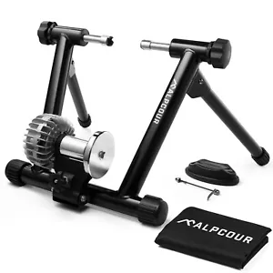 Alpcour Portable Stainless Steel Indoor Fluid Bike Trainer Stand - Picture 1 of 6