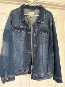 Women's Jean Jacket - Universal Thread 3X Freedom Jacket Blue Jean Button Close - Picture 1 of 11