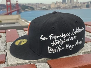 San Francisco Giants New Era Team Verbiage 59FIFTY Fitted Size 7 3/4 Hat Cap NEW - Picture 1 of 9