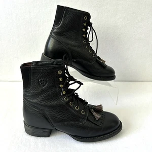 Ariat Cobalt Heritage Lacer Womens Ankle Boots Size 6 B Leather Western Riding - Picture 1 of 12