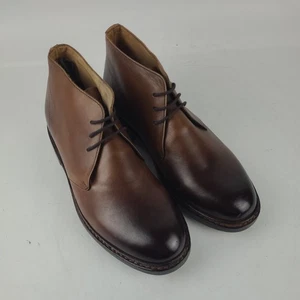 Harrykson London braune Lederstiefel mit Schnürsenkeln Größe 9,5 - Bild 1 von 10