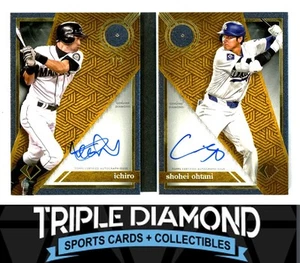2024 Topps Diamond Icons Ichiro/Shohei Ohtani Dual Diamond Relic Auto #1/1 D603 - Picture 1 of 2