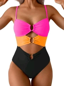 Taglia M Eomenie Costume da bagno unico per donna monokini legato ad anello sexy costume da bagno - Foto 1 di 4