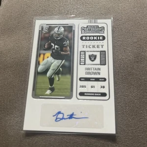 2022 Panini Contenders Rookie Ticket Auto Brittain Brown #258 JJ1 - Bild 1 von 1