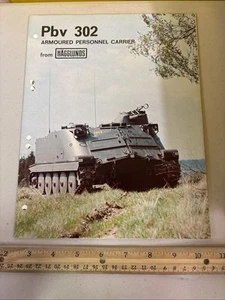 Vintage Hagglunds PBV 302 PBV302 Swedish Armoured Personnel Carrier Brochure - Picture 1 of 7