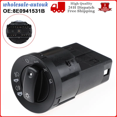 For AUDI A4 8E B6 B7 2000-2007 AUTO Headlight Light Fog Light Switch 8E0941531B - Image 1 of 4