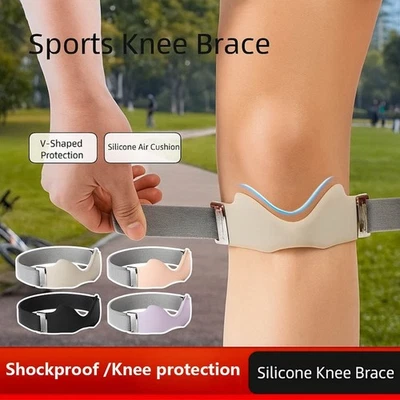 Fitness Running Sports Compression Patella Knee Support Strap Band Belt Brace AU - image 1 of 4