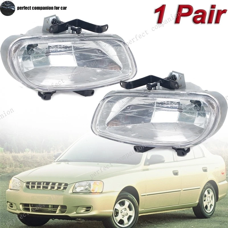1 пара противотуманных фар передний бампер противотуманные фары для Hyundai Accent седан 2000-2002 - Изображение 1 из 4