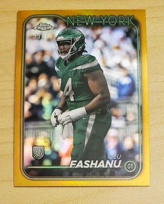 2024 Topps Chrome - Rookies Olu Fashanu #238 Gold Refractor /50 (RC) - Image 1 of 2