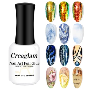 Gel de pegamento para uñas: lámina de arte en uñas para pegatinas de lámina pegamento para uñas gel de transferencia de lámina  - Imagen 1 de 12