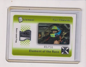 2008 PRESS PASS ELEMENT RACE-USED FLAG CARL EDWARDS 40/50 - Picture 1 of 1