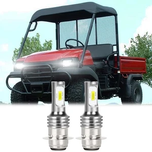 2x Upgrade H6 White CSP LED Headlight Bulbs For Kawasaki Mule 600 610 3000 3010 - Picture 1 of 10