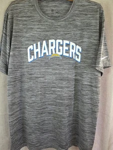 Nike NFL On Field Tee Chargers Logo Gray dri-fit light weight sz Xl - Picture 1 of 7