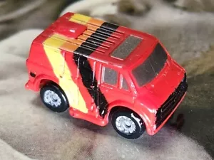 Micro Machines 70 Rojo Chevy Van Hot Rod Sidepipes - Imagen 1 de 4