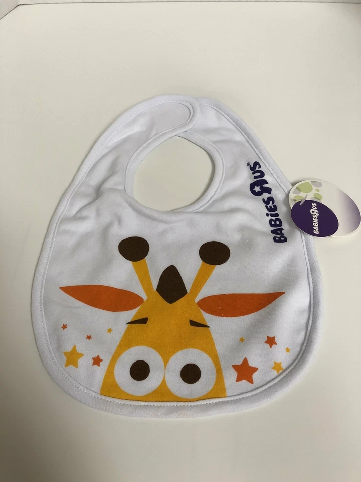 Детский нагрудник Babiesrus Geoffrey жираф Toysrus часть истории белый желтый - Изображение 1 из 4