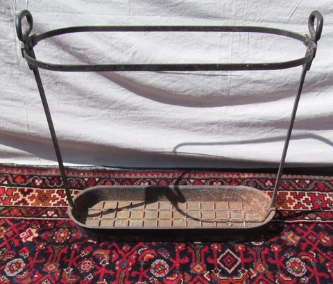 RARE VICTORIAN WROUGHT AND CAST IRON ANTIQUE UMBRELLA STAND Cover