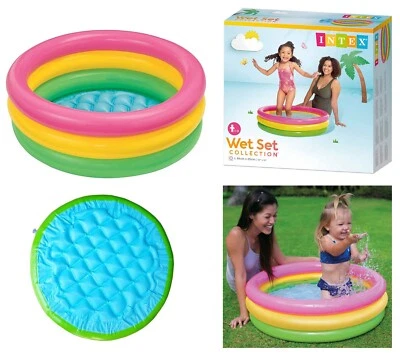 Intex Planschbecken Sunset Glow 61 cm - Regenbogen Babypool Kinderpool Pool - Bild 1 von 4
