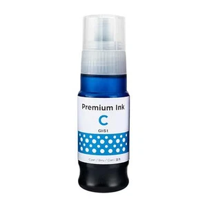 1 Cyan Nachfüll-Tintenflasche 70 ml als Ersatz für Canon GI-51C kompatibel/nicht OEM - Bild 1 von 3