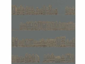 Papel pintado de lujo Rasch Textil Portobello 289557 paisaje urbano gris azul bronce elegante - Imagen 1 de 2