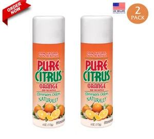 2-Pack Pure Citrus Orange All-Natural Non-Aerosol Odor Eliminator 4-Ounce - Picture 1 of 1