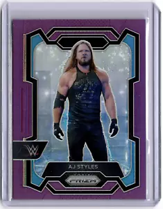 AJ Styles 2024 Panini Prizm WWE Purple Prizm #118 Smackdown #060/149 - Picture 1 of 2