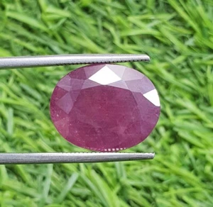 15,44 Ct Rubino Rosso Naturale Mozambico Taglio Ovale Qualità AAA Gemme Sciolte 17,5x14 MM - Foto 1 di 10