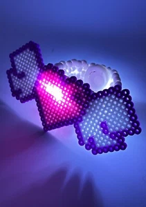 NEW LASR -Sweet Serenity Light Up Pendant Rave Kandi Bracelet - Picture 1 of 6