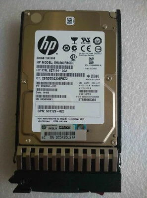 HP 627117-B21 627195-001 627114-002 EH300FBQDD 300GB 2.5'' 15K 6G G7 DP SAS HDD - Image 1 of 3