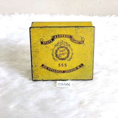 Vintage Ardath Tobacco State Express 555 Cigarette Litho Tin Box England CG406 - Image 1 of 4
