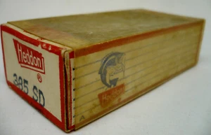 Vintage Fishing Lure Box For Heddon Sonic 385 SD Shad, Blue Stripes - Picture 1 of 5