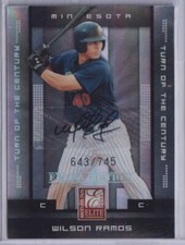 2008 Donruss Elite Extra Edition Signature Turn of the Century #97 Wilson Ramos